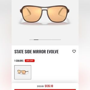 Ray Ban State Side Mirror Evolve Sunglasses.  Women or Men Style.